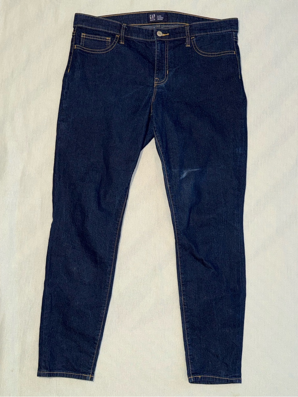 Gap Women’s Dark Blue Denim Jeans Favorite Jeggings, Size 14/32L